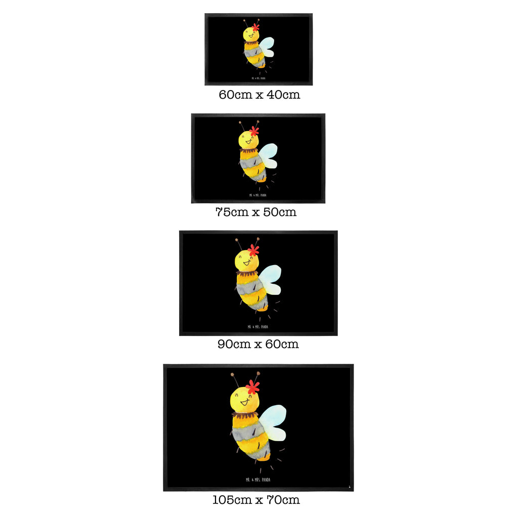 Fußmatte Biene Blume  Türvorleger, Schmutzmatte, Fußabtreter, Matte, Schmutzfänger, Fußabstreifer, Schmutzfangmatte, Türmatte, Motivfußmatte,  Haustürmatte, Vorleger  Biene, Wespe, Hummel