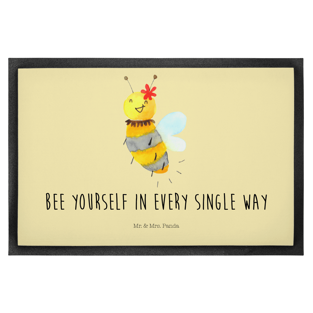 Fußmatte Biene Blume  Türvorleger, Schmutzmatte, Fußabtreter, Matte, Schmutzfänger, Fußabstreifer, Schmutzfangmatte, Türmatte, Motivfußmatte,  Haustürmatte, Vorleger  Biene, Wespe, Hummel