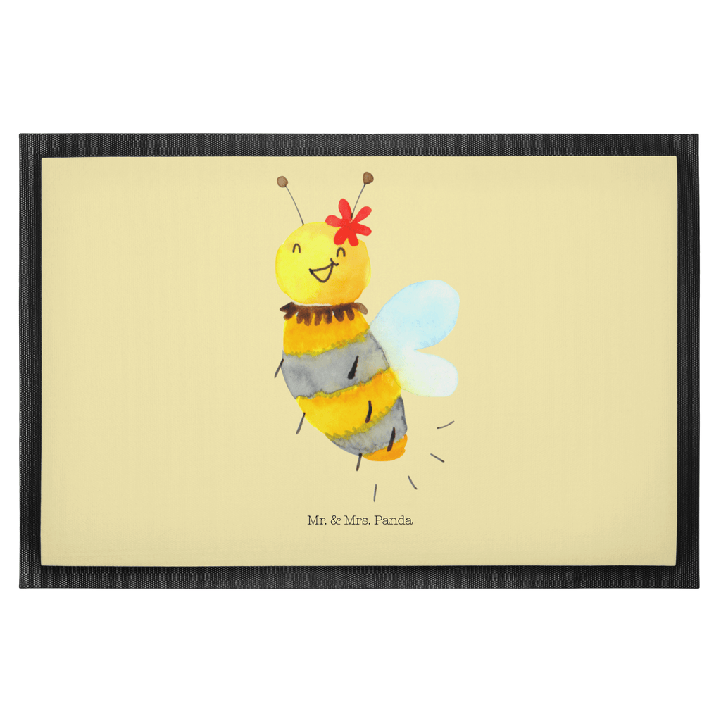 Fußmatte Biene Blume  Türvorleger, Schmutzmatte, Fußabtreter, Matte, Schmutzfänger, Fußabstreifer, Schmutzfangmatte, Türmatte, Motivfußmatte,  Haustürmatte, Vorleger  Biene, Wespe, Hummel
