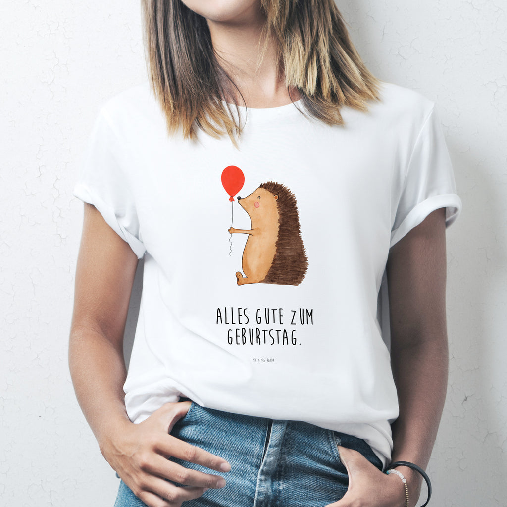 Größe S T-Shirt Igel mit Luftballon T-Shirt, Shirt, Tshirt, Lustiges T-Shirt, T-Shirt mit Spruch, Party, Junggesellenabschied, Jubiläum, Geburstag, Herrn, Damen, Männer, Frauen, Schlafshirt, Nachthemd, Sprüche, Tiermotive, Gute Laune, lustige Sprüche, Tiere, Igel, Geburtstag, Herzlichen Glückwunsch, Glückwunsch, Geburtstagskind, Ballon, Happy Birthday