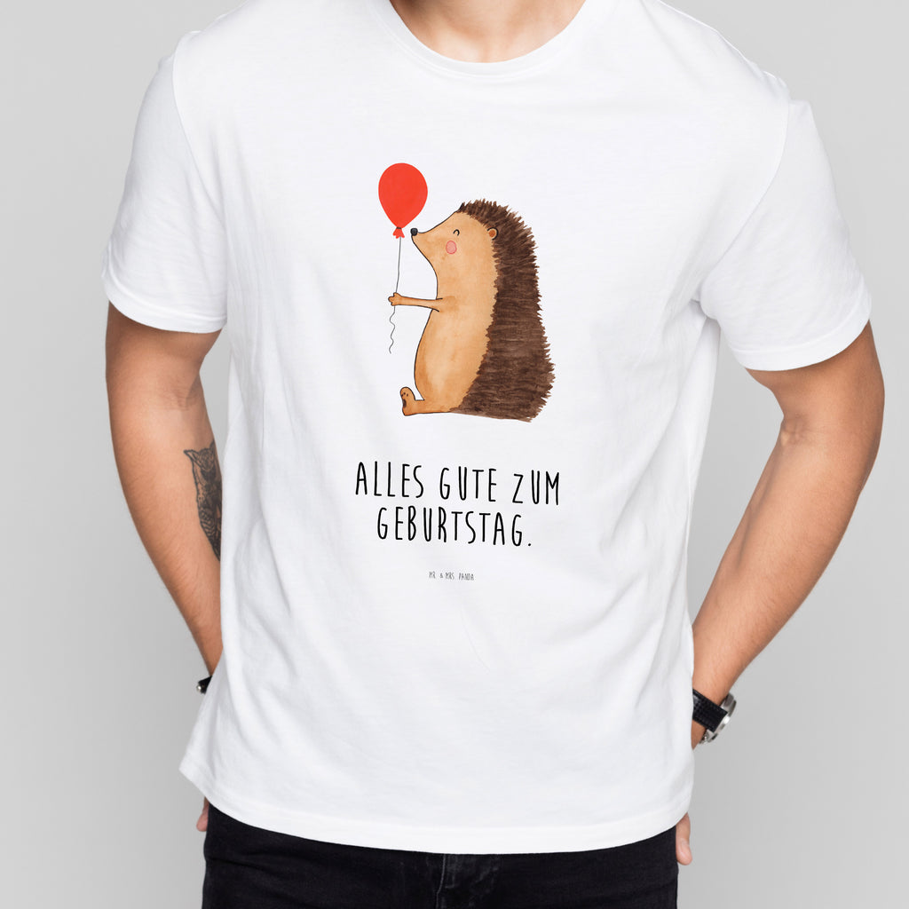 Größe S T-Shirt Igel mit Luftballon T-Shirt, Shirt, Tshirt, Lustiges T-Shirt, T-Shirt mit Spruch, Party, Junggesellenabschied, Jubiläum, Geburstag, Herrn, Damen, Männer, Frauen, Schlafshirt, Nachthemd, Sprüche, Tiermotive, Gute Laune, lustige Sprüche, Tiere, Igel, Geburtstag, Herzlichen Glückwunsch, Glückwunsch, Geburtstagskind, Ballon, Happy Birthday
