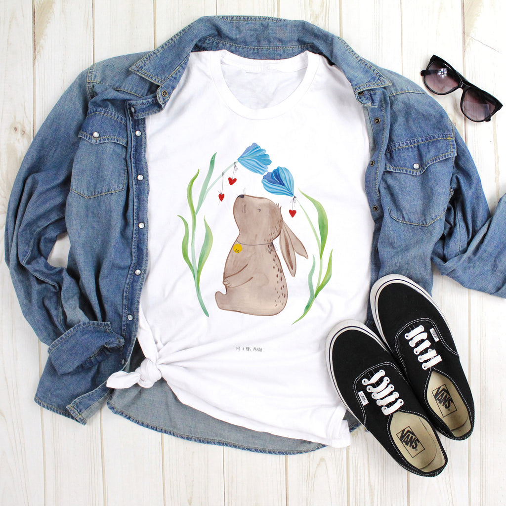 Größe S T-Shirt Hase Blume T-Shirt, Shirt, Tshirt, Lustiges T-Shirt, T-Shirt mit Spruch, Party, Junggesellenabschied, Jubiläum, Geburstag, Herrn, Damen, Männer, Frauen, Schlafshirt, Nachthemd, Sprüche, Ostern, Osterhase, Ostergeschenke, Osternest, Osterdeko, Geschenk zu Ostern, Hase, Kaninchen, Kind, Taufe, Taufgeschenk, Geburt, Schwangerschaft, erstes Kind, Kindergeburtstag, Geburtstag, Hoffnung, Träume