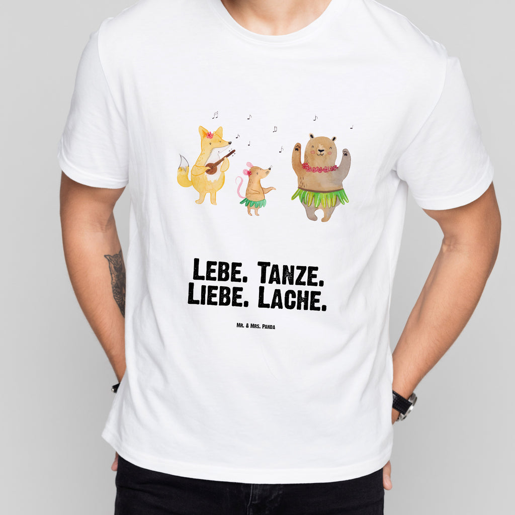 Größe S T-Shirt Waldtiere Aloha T-Shirt, Shirt, Tshirt, Lustiges T-Shirt, T-Shirt mit Spruch, Party, Junggesellenabschied, Jubiläum, Geburstag, Herrn, Damen, Männer, Frauen, Schlafshirt, Nachthemd, Sprüche, Tiermotive, Gute Laune, lustige Sprüche, Tiere, Wald, Waldtiere, Musik, Aloha, Bär, Hase, Igel, Tanzen, Leben, Lachen