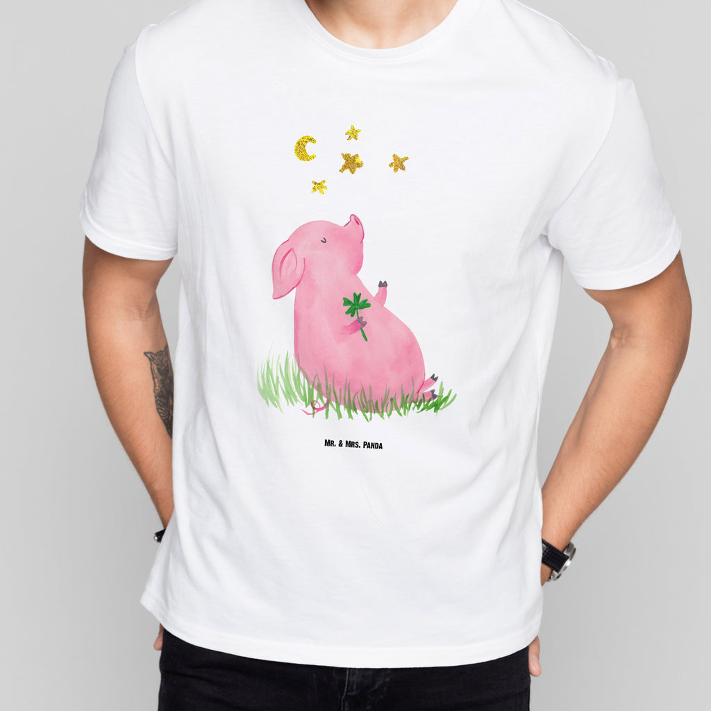 Größe XL T-Shirt Glücksschwein T-Shirt, Shirt, Tshirt, Lustiges T-Shirt, T-Shirt mit Spruch, Party, Junggesellenabschied, Jubiläum, Geburstag, Herrn, Damen, Männer, Frauen, Schlafshirt, Nachthemd, Sprüche, Tiermotive, Gute Laune, lustige Sprüche, Tiere, Glücksschwein. Glück, Schwein, Schweinchen, Sterne, Sernchen, Ziele, Träume, Motivation, Glücksbringer