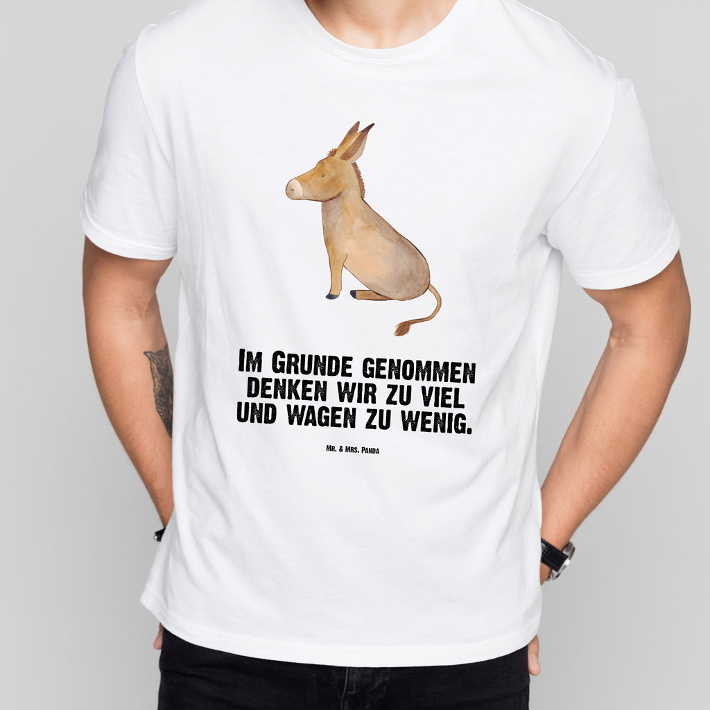 Größe L T-Shirt Esel T-Shirt, Shirt, Tshirt, Lustiges T-Shirt, T-Shirt mit Spruch, Party, Junggesellenabschied, Jubiläum, Geburstag, Herrn, Damen, Männer, Frauen, Schlafshirt, Nachthemd, Sprüche, Tiermotive, Gute Laune, lustige Sprüche, Tiere, Esel, Weisheit, Lebensmut, Lebensglück, Ziel, Lebensziel, Mut, erfolg, tapferkeit, positive gedanken, zuversicht