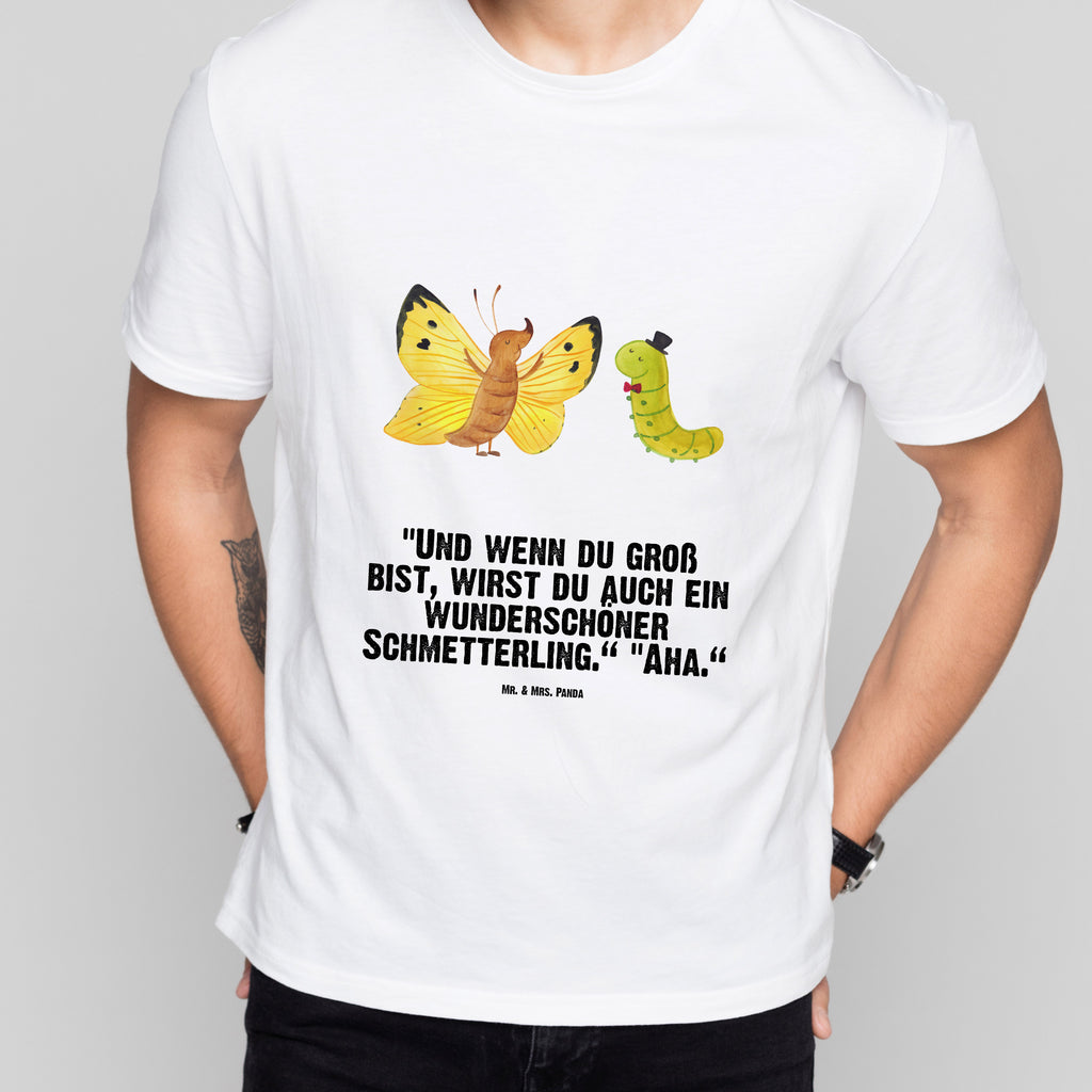 Größe L T-Shirt Raupe & Schmetterling T-Shirt, Shirt, Tshirt, Lustiges T-Shirt, T-Shirt mit Spruch, Party, Junggesellenabschied, Jubiläum, Geburstag, Herrn, Damen, Männer, Frauen, Schlafshirt, Nachthemd, Sprüche, Tiermotive, Gute Laune, lustige Sprüche, Tiere, Raupe, Schmetterling, Zitronenfalter, Entwicklung, Erwachsen werden, Kokon, Hut, Hütchen, Schönheit, Aufwachsen
