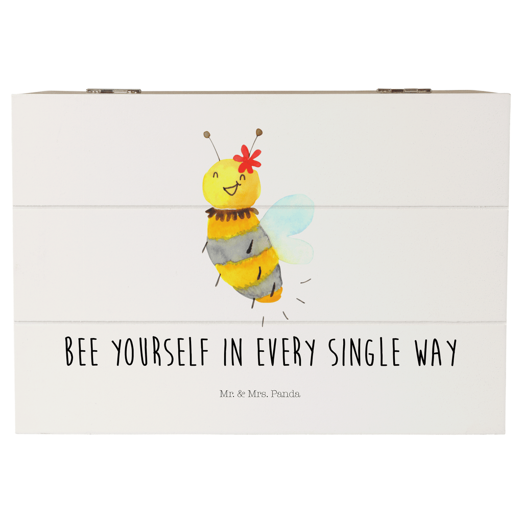 Holzkiste Biene Blume Holzkiste, Kiste, Schatzkiste, Truhe, Schatulle, XXL, Erinnerungsbox, Erinnerungskiste, Dekokiste, Aufbewahrungsbox, Biene, Wespe, Hummel