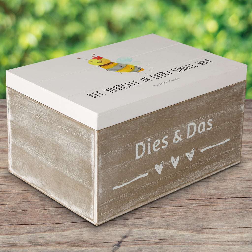Holzkiste Biene Blume Holzkiste, Kiste, Schatzkiste, Truhe, Schatulle, XXL, Erinnerungsbox, Erinnerungskiste, Dekokiste, Aufbewahrungsbox, Biene, Wespe, Hummel