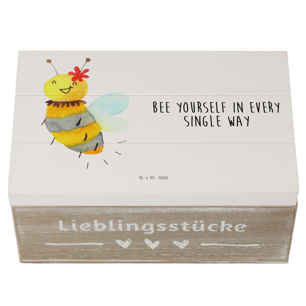 Holzkiste Biene Blume Holzkiste, Kiste, Schatzkiste, Truhe, Schatulle, XXL, Erinnerungsbox, Erinnerungskiste, Dekokiste, Aufbewahrungsbox, Biene, Wespe, Hummel