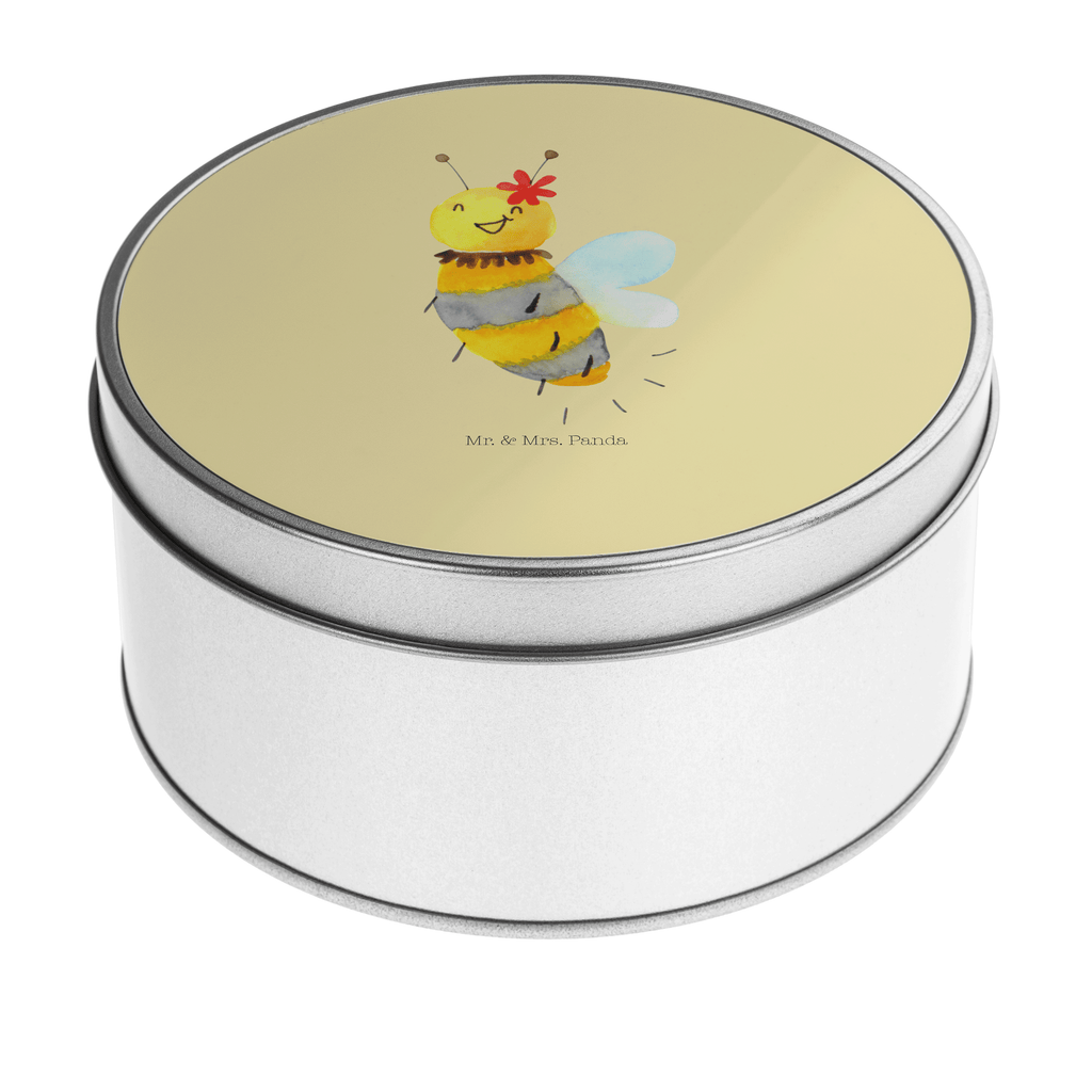 Blechdose rund Biene Blume Metalldose, Keksdose, Dose, Vorratsdose, Geschenkbox, Biene, Wespe, Hummel