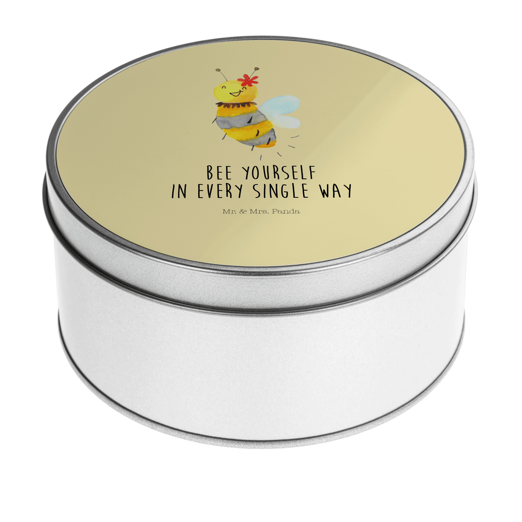 Blechdose rund Biene Blume Metalldose, Keksdose, Dose, Vorratsdose, Geschenkbox, Biene, Wespe, Hummel