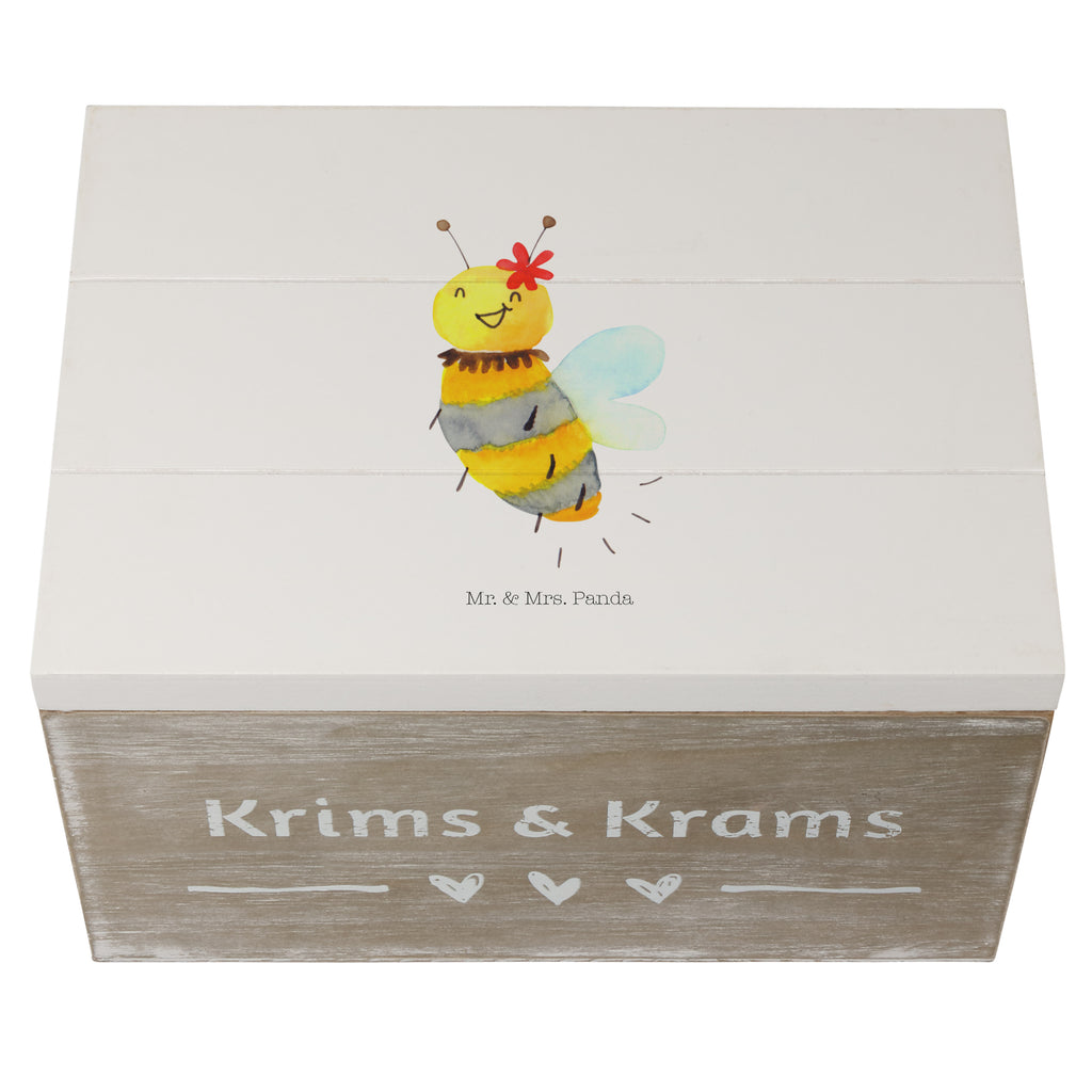 Holzkiste Biene Blume Holzkiste, Kiste, Schatzkiste, Truhe, Schatulle, XXL, Erinnerungsbox, Erinnerungskiste, Dekokiste, Aufbewahrungsbox, Biene, Wespe, Hummel