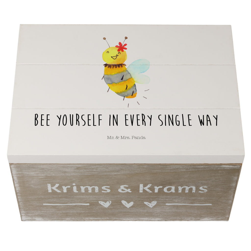 Holzkiste Biene Blume Holzkiste, Kiste, Schatzkiste, Truhe, Schatulle, XXL, Erinnerungsbox, Erinnerungskiste, Dekokiste, Aufbewahrungsbox, Biene, Wespe, Hummel