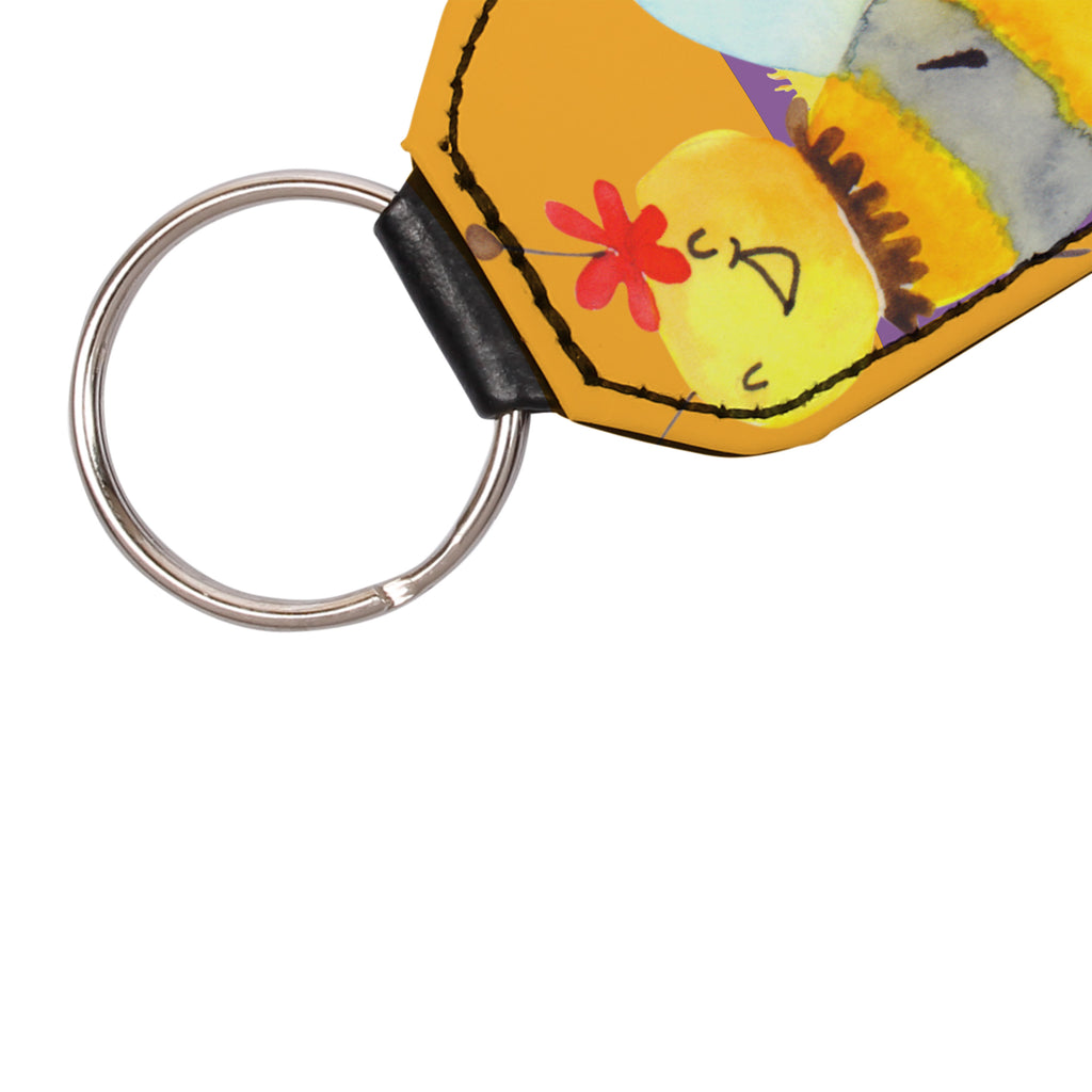 Rechteckig Schlüsselanhänger Biene Blume Schlüsselanhänger, Anhänger, Taschenanhänger, Glücksbringer, Schutzengel, Biene, Wespe, Hummel