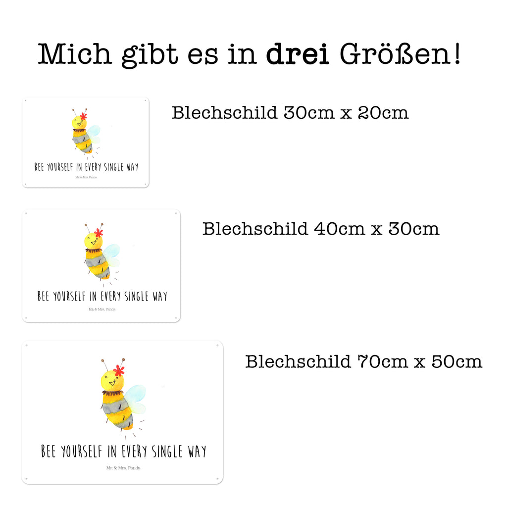 Blechschild Biene Blume  Blechschild, Metallschild, Geschenk Schild, Schild, Magnet-Metall-Schild, Deko Schild, Wandschild, Wand-Dekoration, Türschild, Wandschild, Metallschild  Biene, Wespe, Hummel