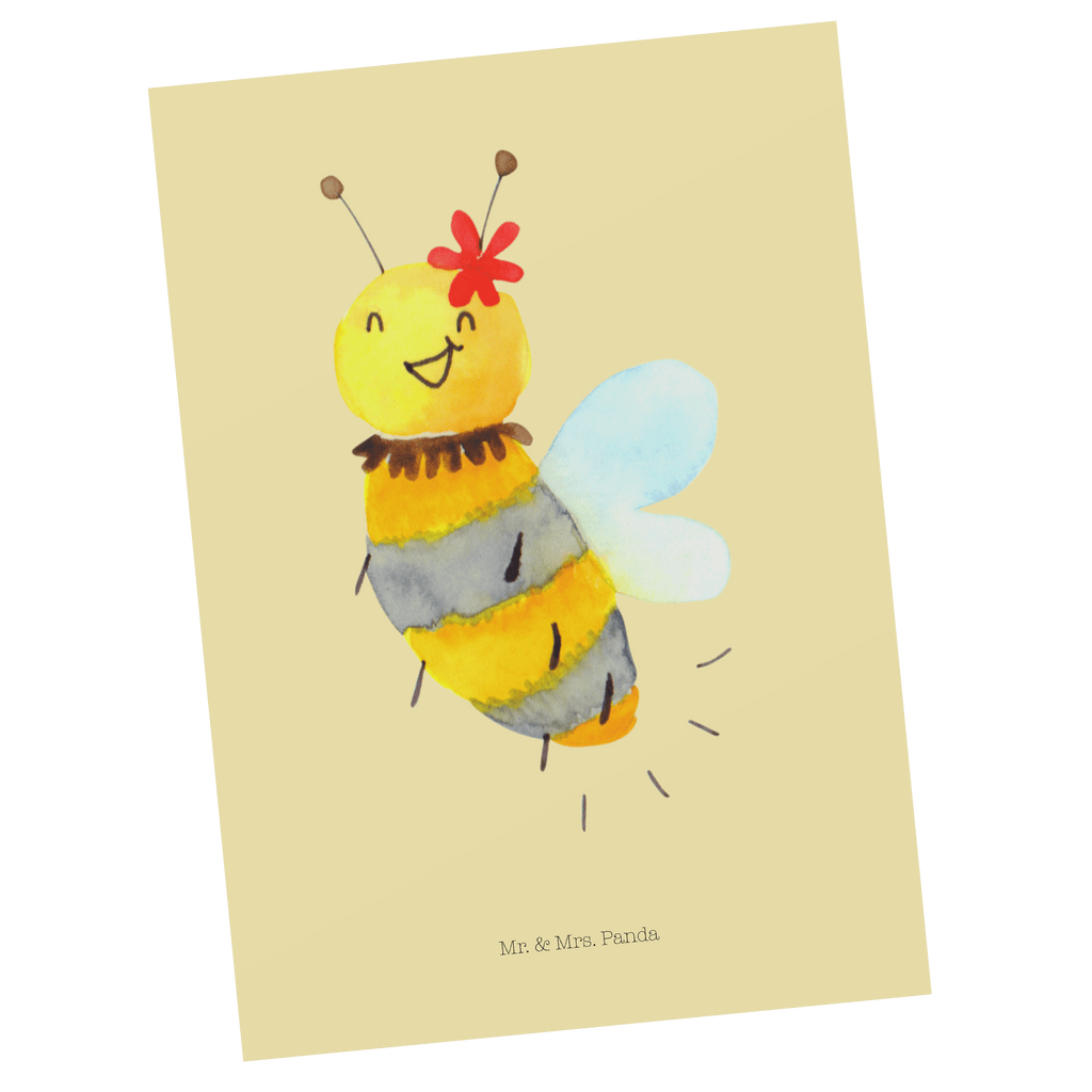 Postkarte Biene Blume Geschenkkarte, Grußkarte, Karte, Einladung, Ansichtskarte, Geburtstagskarte, Einladungskarte, Dankeskarte, Biene, Wespe, Hummel