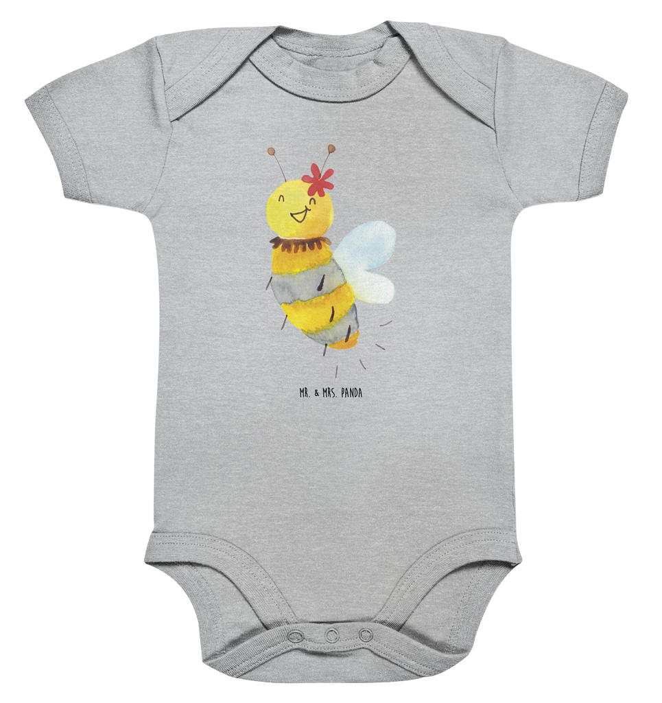 Organic Baby Body Biene Blume Babykleidung, Babystrampler, Strampler, Wickelbody, Baby Erstausstattung, Junge, Mädchen, Biene, Wespe, Hummel