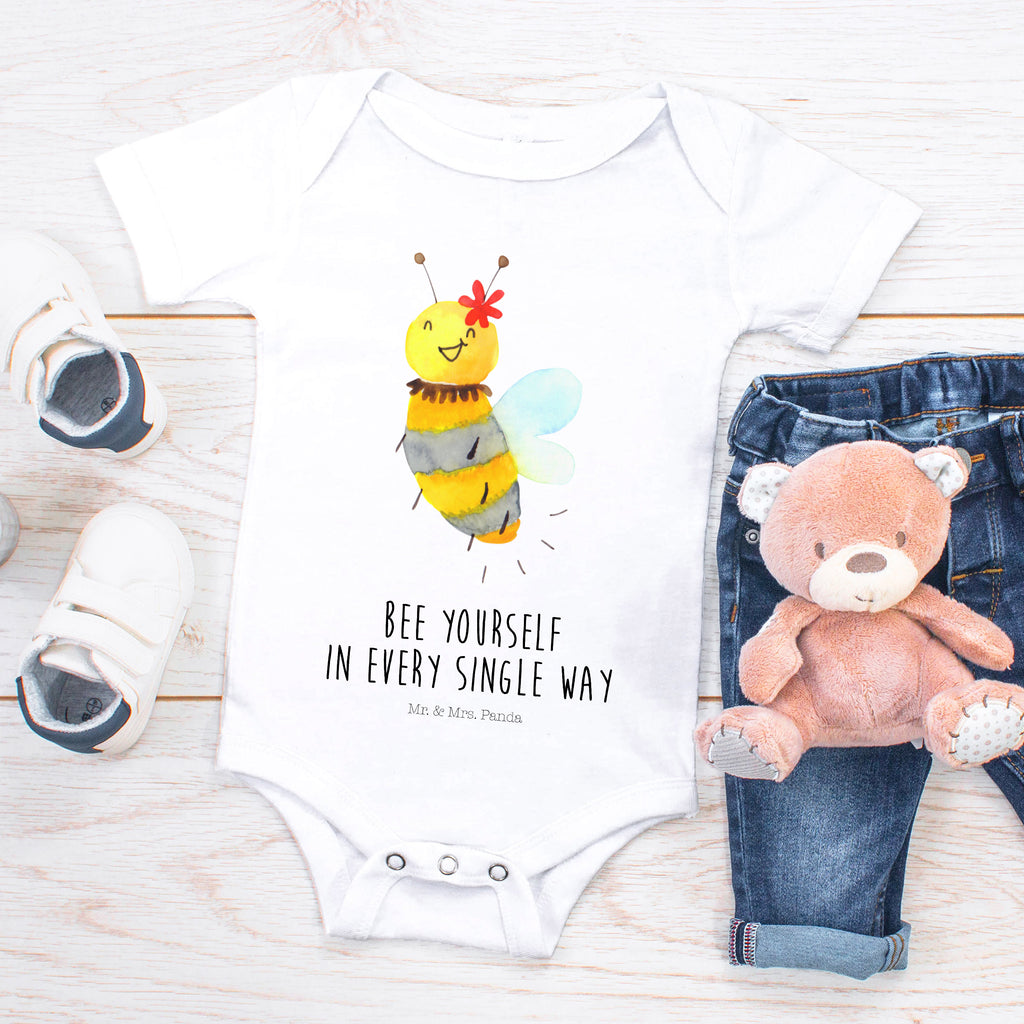 Organic Baby Body Biene Blume Babykleidung, Babystrampler, Strampler, Wickelbody, Baby Erstausstattung, Junge, Mädchen, Biene, Wespe, Hummel