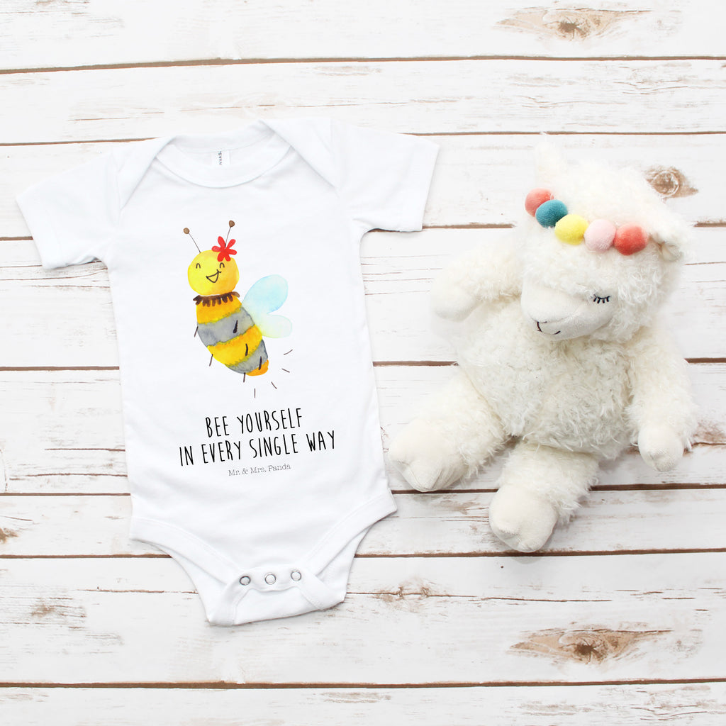 Organic Baby Body Biene Blume Babykleidung, Babystrampler, Strampler, Wickelbody, Baby Erstausstattung, Junge, Mädchen, Biene, Wespe, Hummel