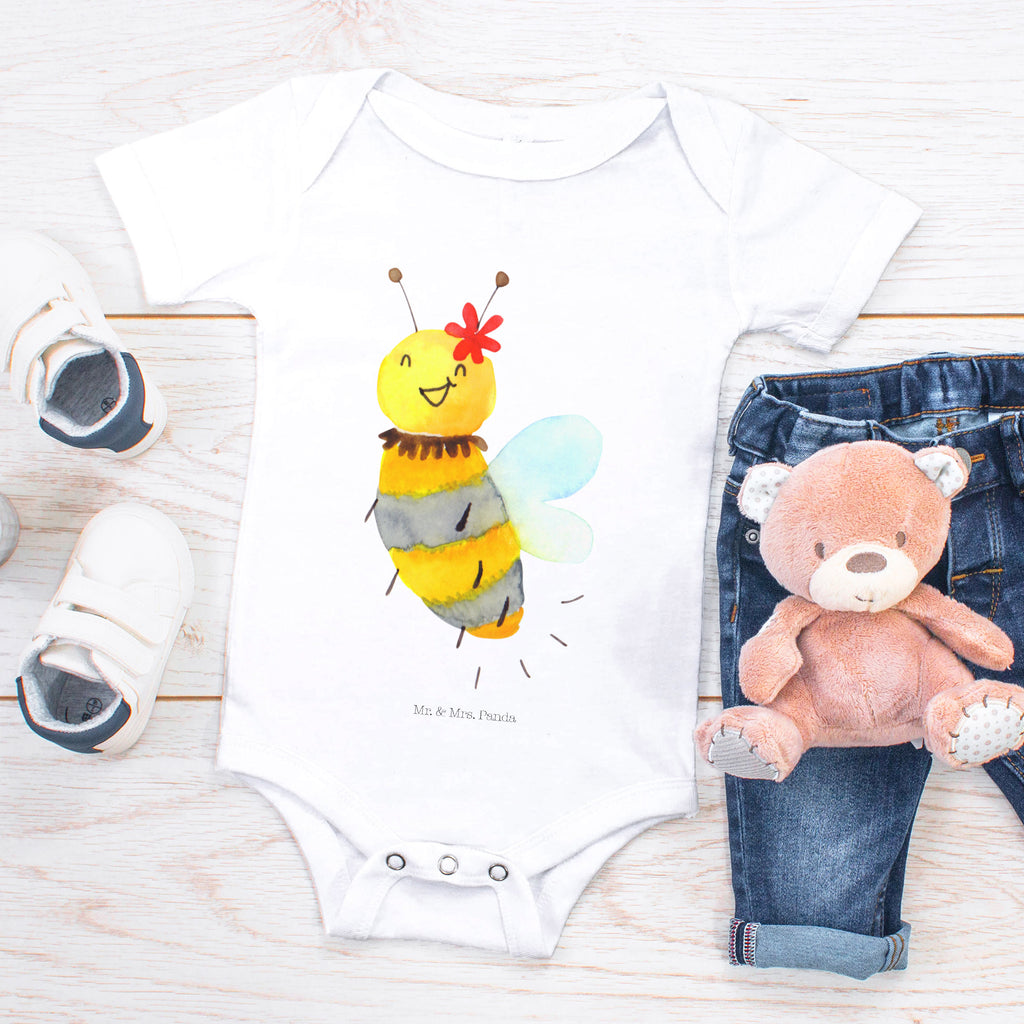 Organic Baby Body Biene Blume Babykleidung, Babystrampler, Strampler, Wickelbody, Baby Erstausstattung, Junge, Mädchen, Biene, Wespe, Hummel