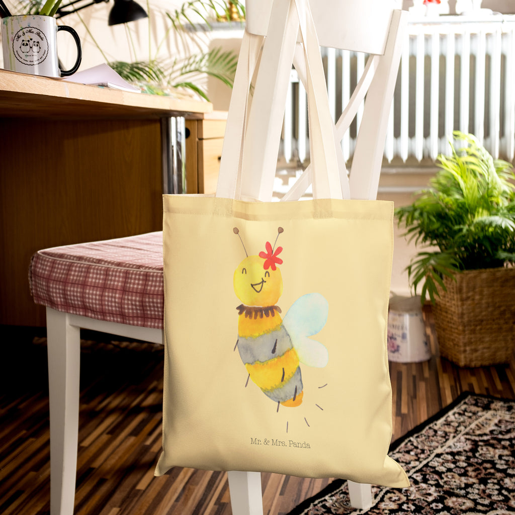 Einkaufstasche Biene Blume Tragetasche, Tasche, Beutel, Stofftasche, Baumwolltasche, Umhängetasche, Shopper, Biene, Wespe, Hummel