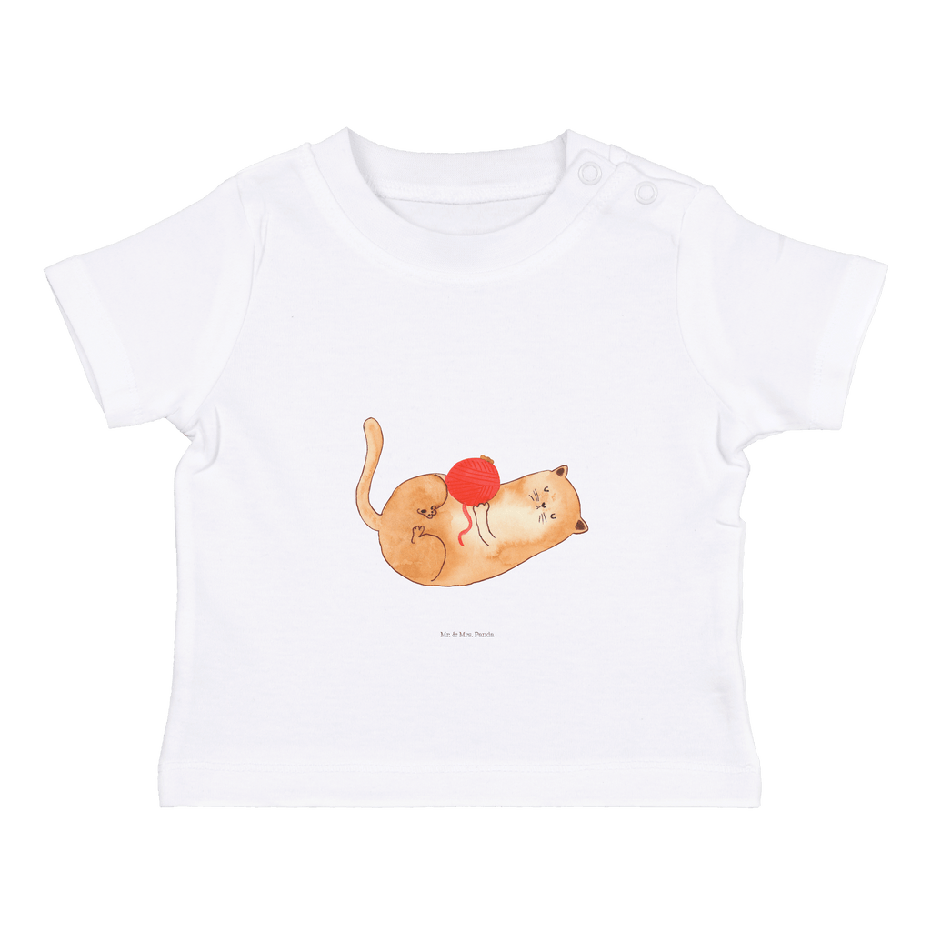 Organic Baby Shirt Katzen Wollknäul Baby T-Shirt, Jungen Baby T-Shirt, Mädchen Baby T-Shirt, Shirt, Katze, Katzenmotiv, Katzenfan, Katzendeko, Katzenfreund, Katzenliebhaber, Katzenprodukte, Katzenartikel, Katzenaccessoires, Katzensouvenirs, Katzenliebhaberprodukte, Katzenmotive, Katzen, Kater, Mietze, Cat, Cats, Katzenhalter, Katzenbesitzerin, Haustier, Wollknäuel, Wolle, Spielen, Spiel, verspielt