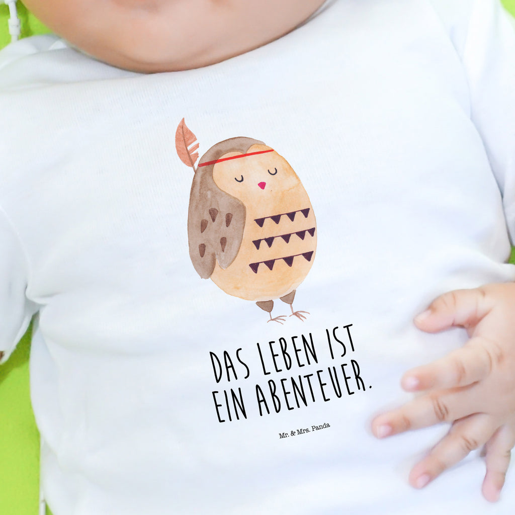 Organic Baby Shirt Eule Federschmuck Baby T-Shirt, Jungen Baby T-Shirt, Mädchen Baby T-Shirt, Shirt, Eule, Eule Deko, Owl, Das Leben ist ein Abenteuer, Reisespruch, Federschmuck, Dekoration
