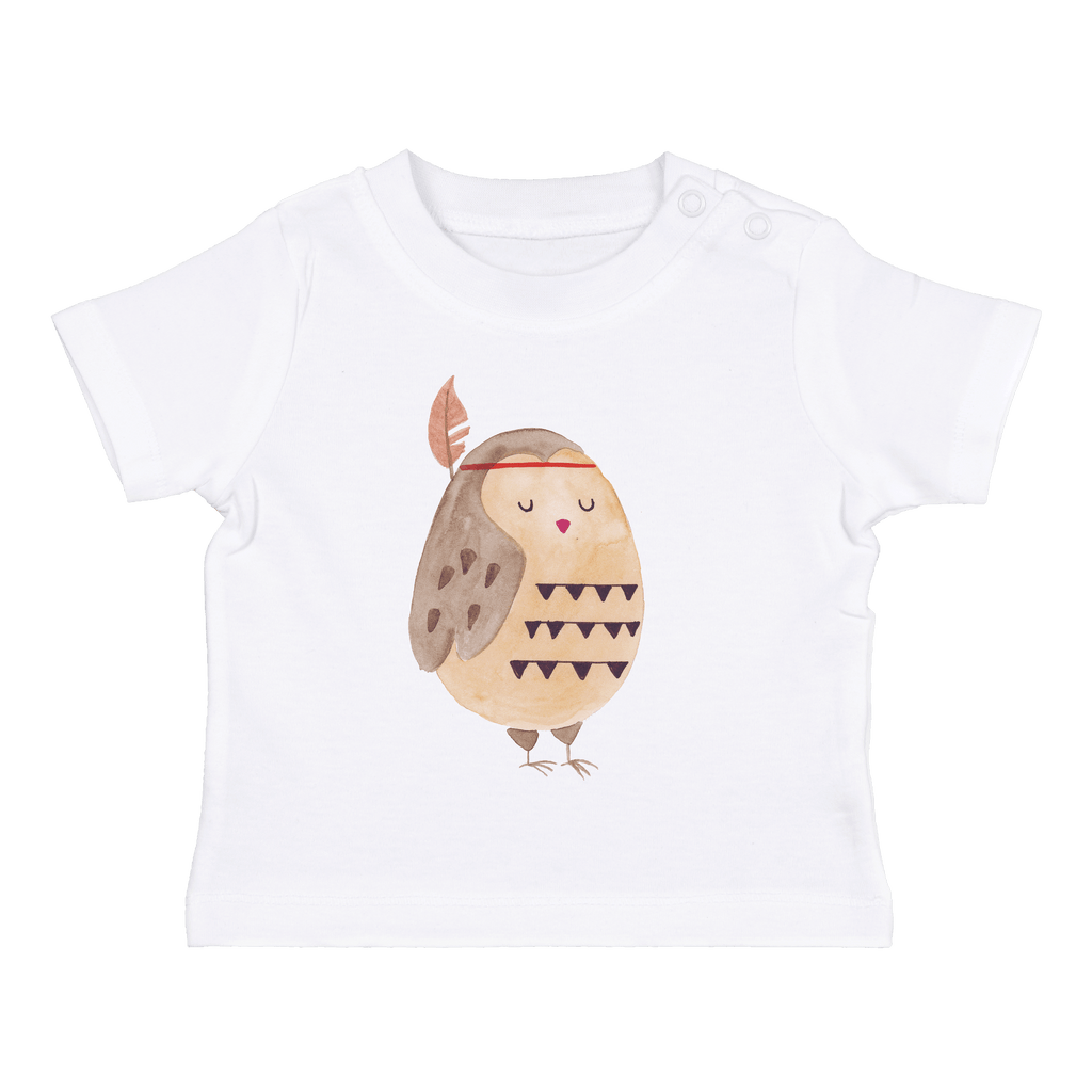 Organic Baby Shirt Eule Federschmuck Baby T-Shirt, Jungen Baby T-Shirt, Mädchen Baby T-Shirt, Shirt, Eule, Eule Deko, Owl, Das Leben ist ein Abenteuer, Reisespruch, Federschmuck, Dekoration