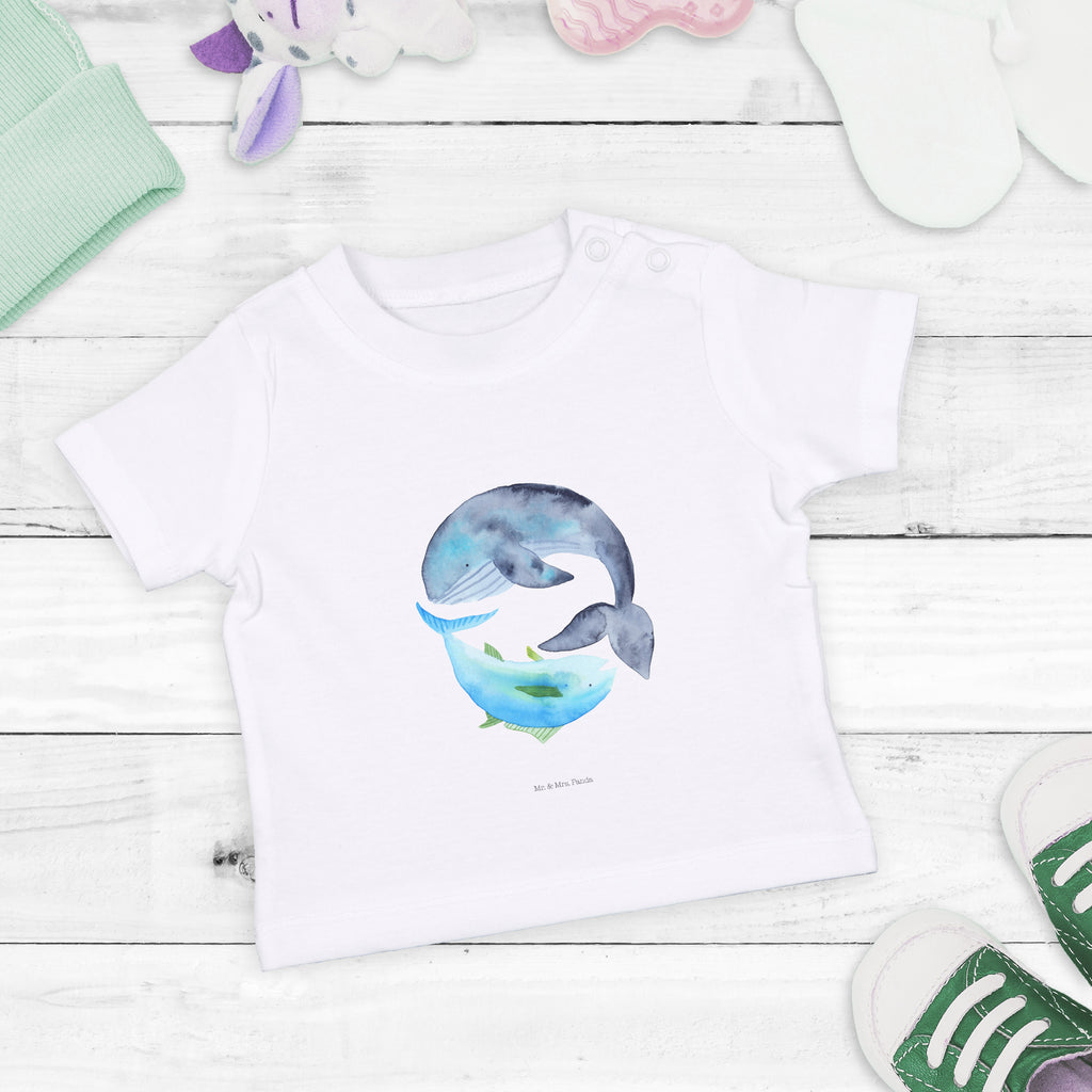 Organic Baby Shirt Walfisch & Thunfisch Baby T-Shirt, Jungen Baby T-Shirt, Mädchen Baby T-Shirt, Shirt, Tiermotive, Gute Laune, lustige Sprüche, Tiere, Wal, Wahl, Tunfisch, Wortwitz lustig, Spruch lustig, Flachwitz, Witz, Spruch des Tages, Flachwitz Geschenk