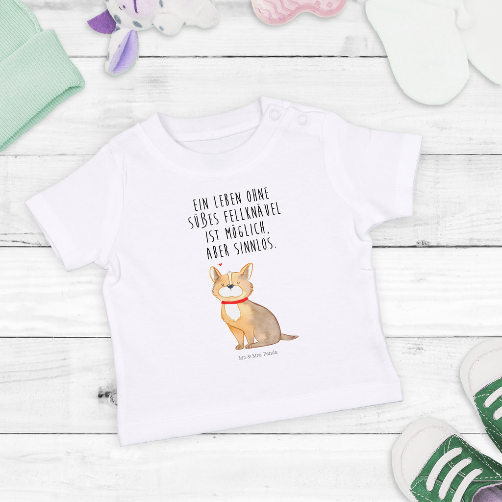 Organic Baby Shirt Hundeglück Baby T-Shirt, Jungen Baby T-Shirt, Mädchen Baby T-Shirt, Shirt, Hund, Hundemotiv, Haustier, Hunderasse, Tierliebhaber, Hundebesitzer, Sprüche, Corgie, Hundeliebe, Spruch, Hundemama, Liebe