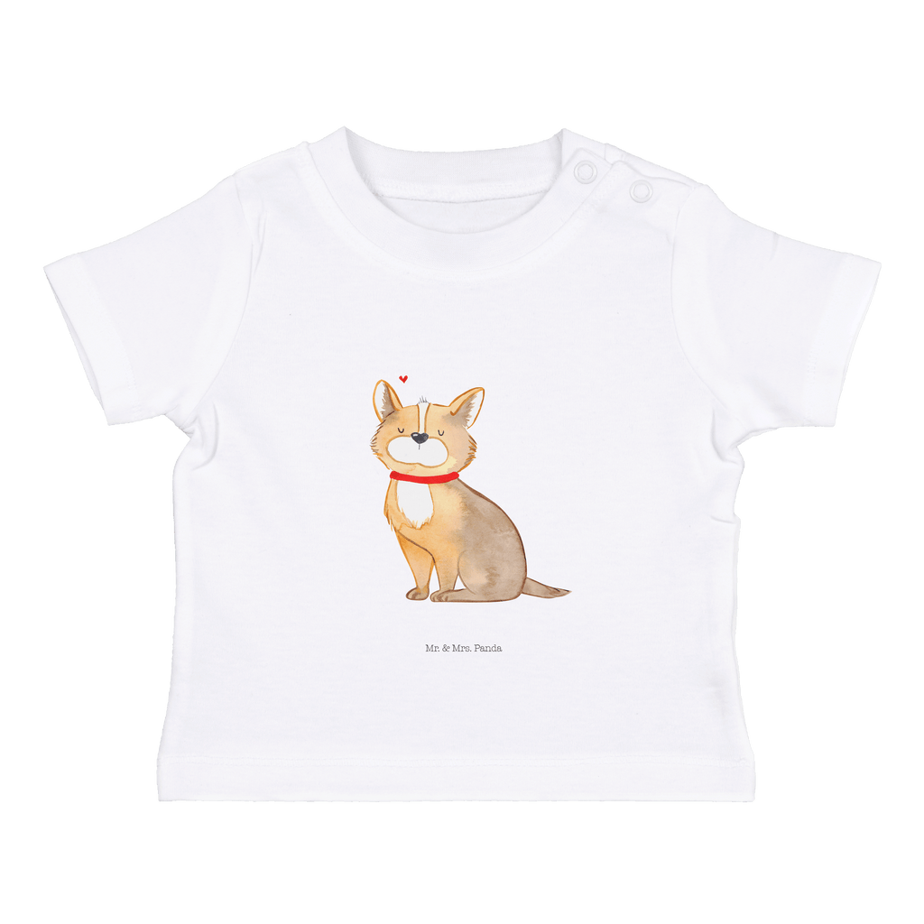 Organic Baby Shirt Hundeglück Baby T-Shirt, Jungen Baby T-Shirt, Mädchen Baby T-Shirt, Shirt, Hund, Hundemotiv, Haustier, Hunderasse, Tierliebhaber, Hundebesitzer, Sprüche, Corgie, Hundeliebe, Spruch, Hundemama, Liebe