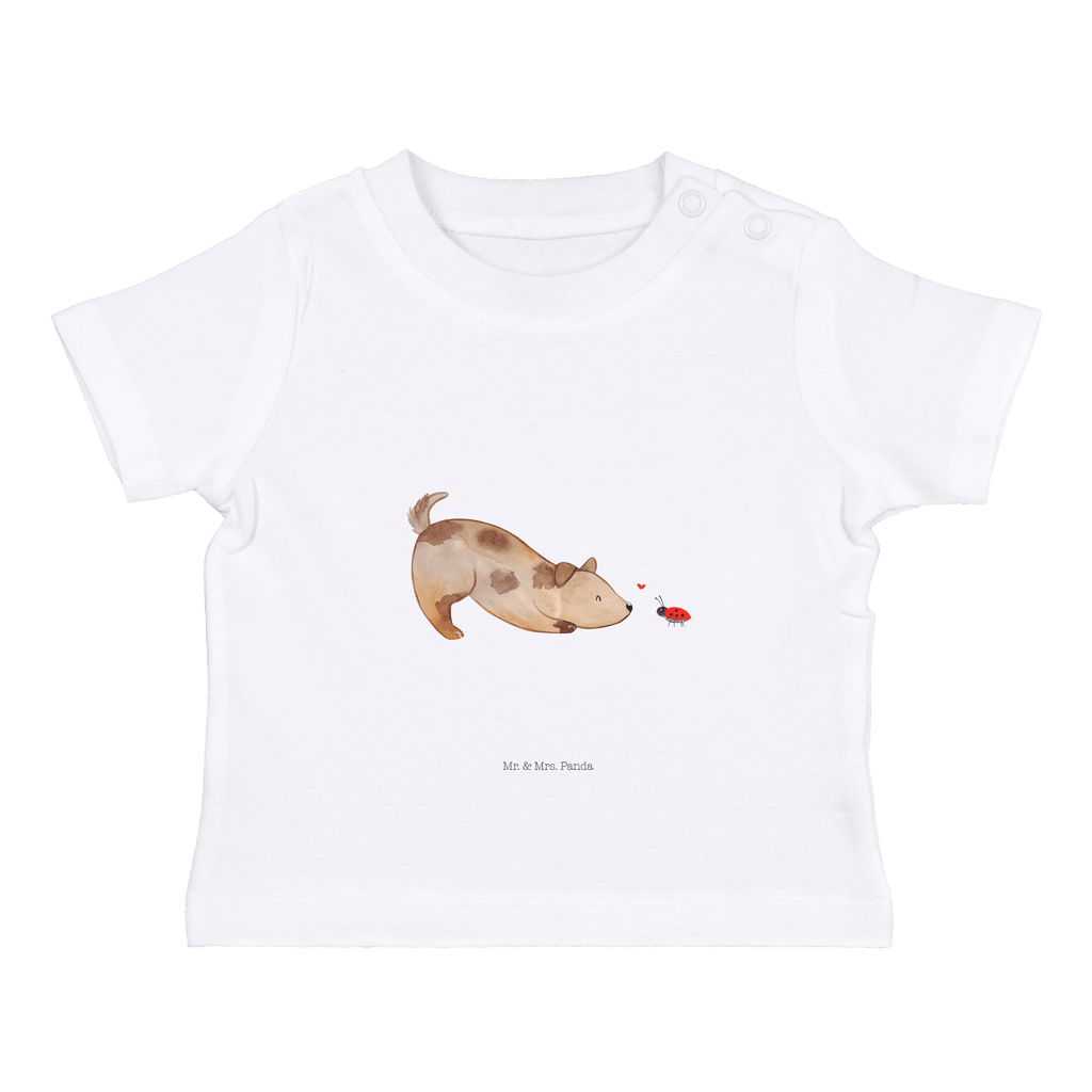 Organic Baby Shirt Hund Marienkäfer Baby T-Shirt, Jungen Baby T-Shirt, Mädchen Baby T-Shirt, Shirt, Hund, Hundemotiv, Haustier, Hunderasse, Tierliebhaber, Hundebesitzer, Sprüche, Hunde, Hundespruch, Marienkäfer, Mischling, Mischlinghund