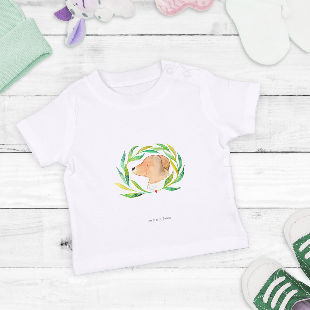 Organic Baby Shirt Hund Ranke Baby T-Shirt, Jungen Baby T-Shirt, Mädchen Baby T-Shirt, Shirt, Hund, Hundemotiv, Haustier, Hunderasse, Tierliebhaber, Hundebesitzer, Sprüche, Ranke, Therapie, Selbsttherapie, Hundeliebe, Hundeglück, Hunde