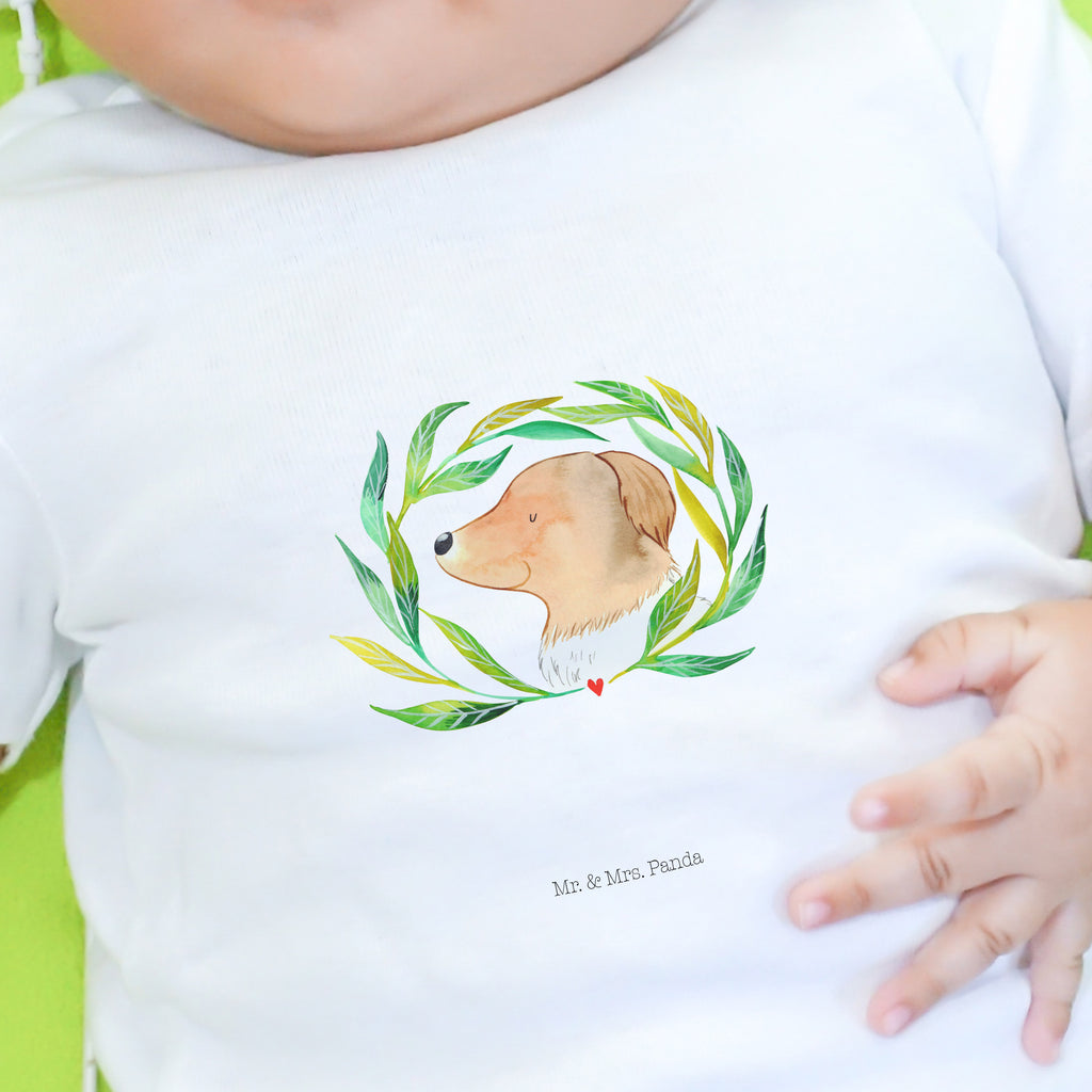 Organic Baby Shirt Hund Ranke Baby T-Shirt, Jungen Baby T-Shirt, Mädchen Baby T-Shirt, Shirt, Hund, Hundemotiv, Haustier, Hunderasse, Tierliebhaber, Hundebesitzer, Sprüche, Ranke, Therapie, Selbsttherapie, Hundeliebe, Hundeglück, Hunde