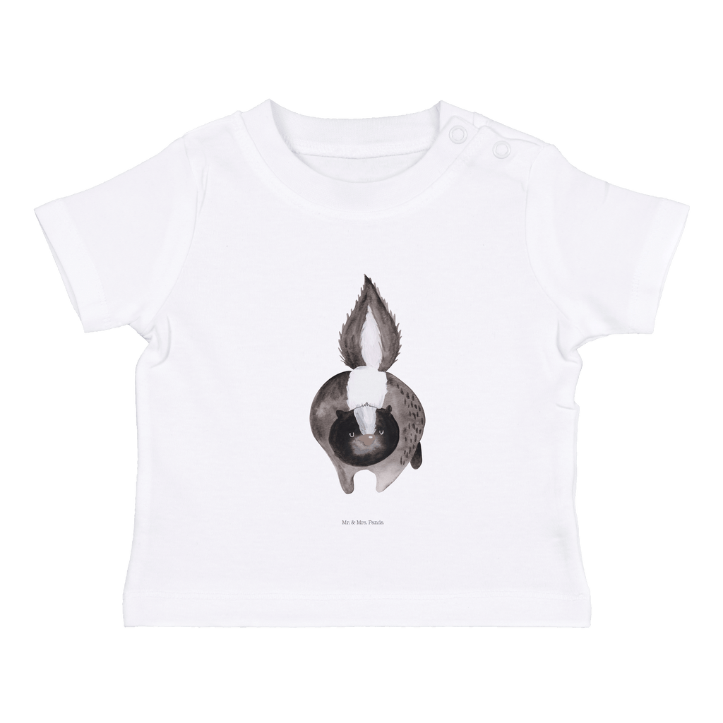 Organic Baby Shirt Stinktier Angriff Baby T-Shirt, Jungen Baby T-Shirt, Mädchen Baby T-Shirt, Shirt, Stinktier, Skunk, Wildtier, Raubtier, Stinker, Stinki, wütend, Drohung