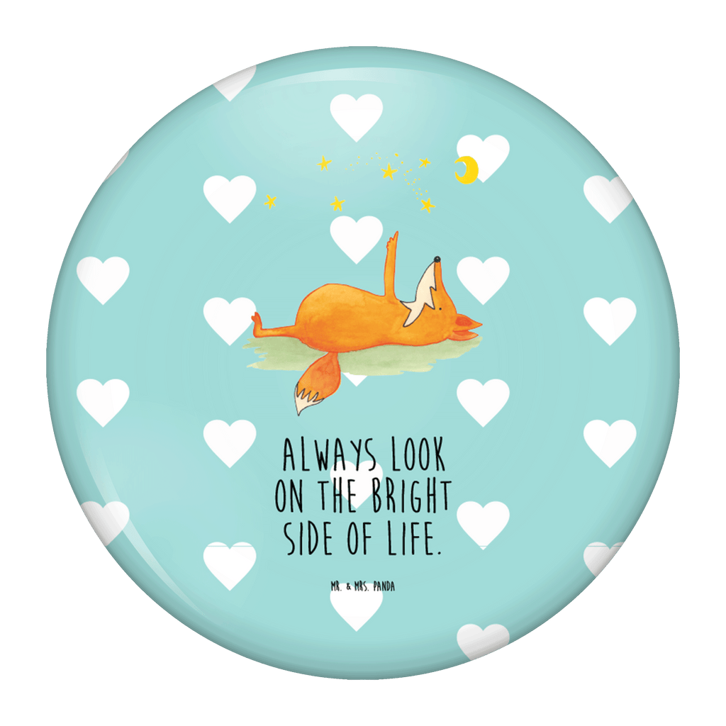 50mm Button Fuchs Sterne 50mm Button, Button, Pin, Anstecknadel, Fuchs, Füchse, tröstende Worte, Spruch positiv, Spruch schön, Romantik, Always Look on the Bright Side of Life
