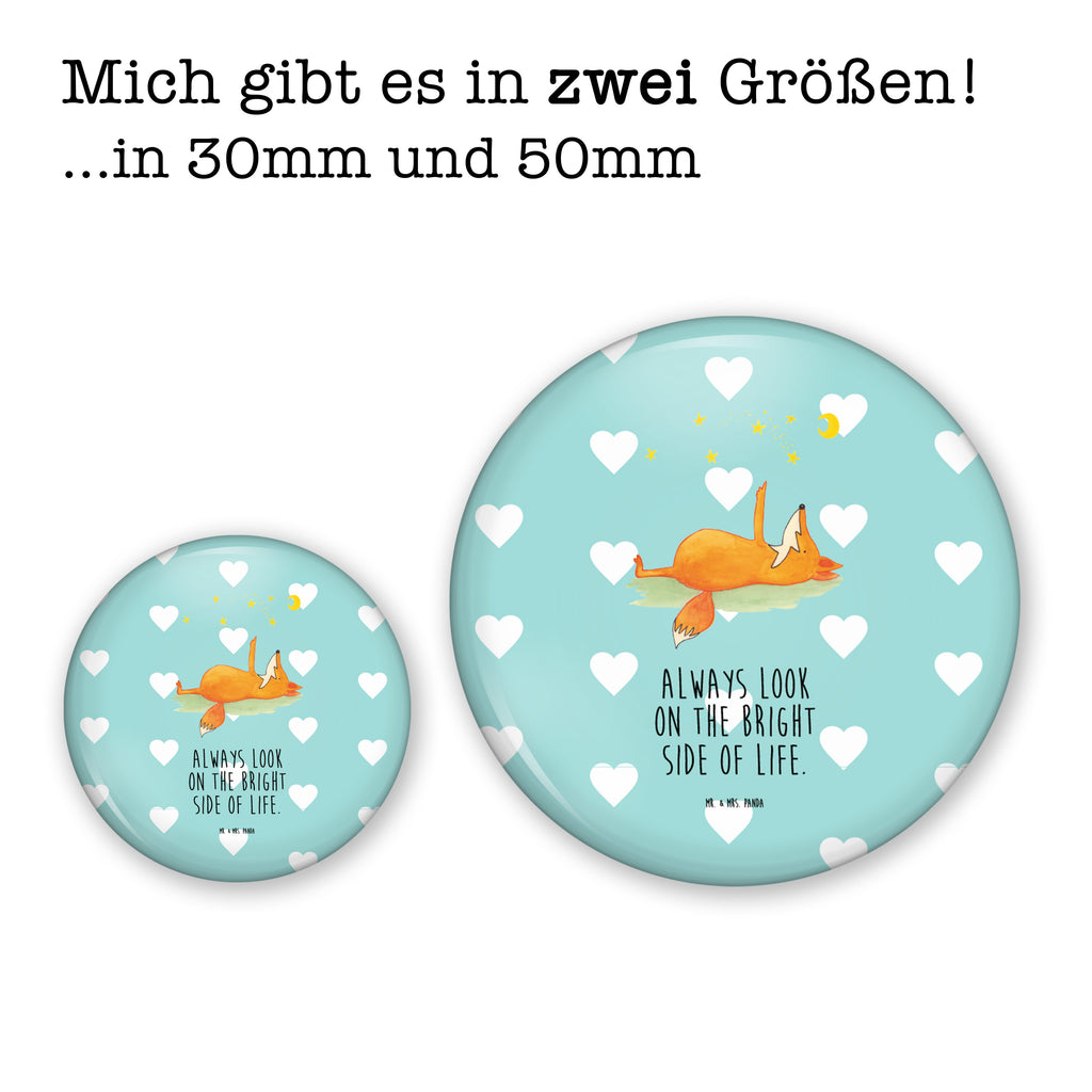 50mm Button Fuchs Sterne 50mm Button, Button, Pin, Anstecknadel, Fuchs, Füchse, tröstende Worte, Spruch positiv, Spruch schön, Romantik, Always Look on the Bright Side of Life