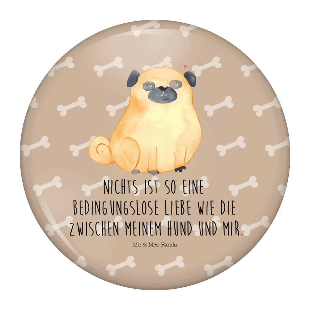 50mm Button Mops 50mm Button, Button, Pin, Anstecknadel, Hund, Hundemotiv, Haustier, Hunderasse, Tierliebhaber, Hundebesitzer, Sprüche, Mops, Liebe, Hundeliebe