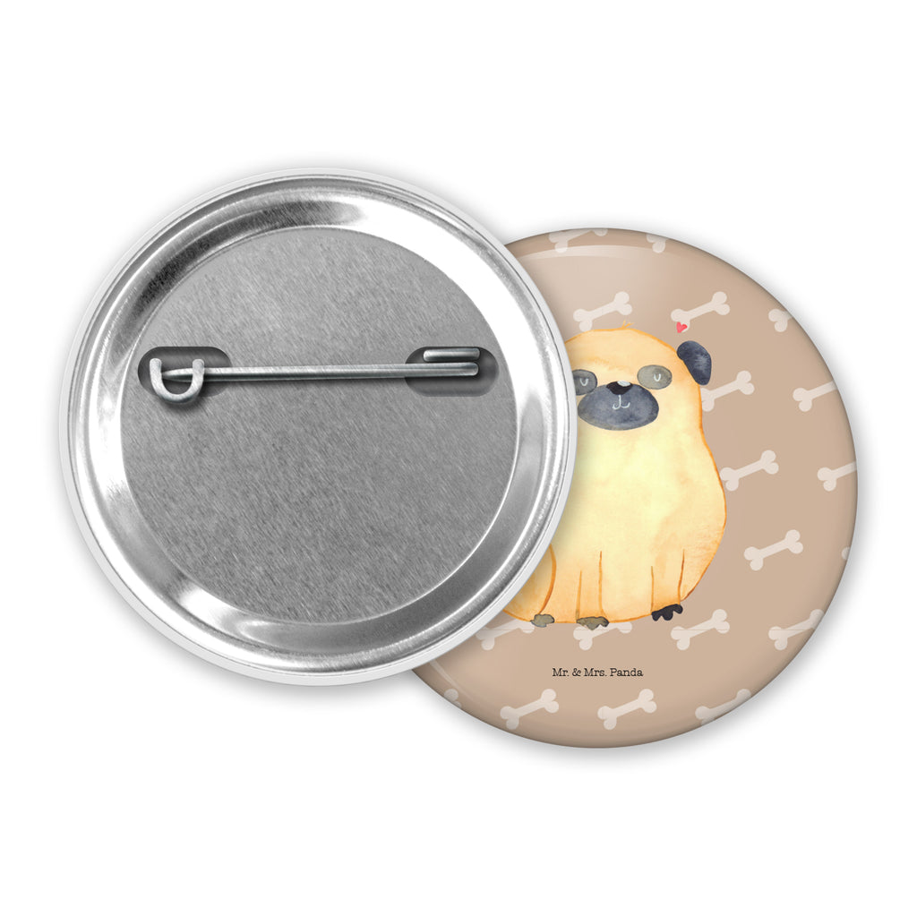 50mm Button Mops 50mm Button, Button, Pin, Anstecknadel, Hund, Hundemotiv, Haustier, Hunderasse, Tierliebhaber, Hundebesitzer, Sprüche, Mops, Liebe, Hundeliebe