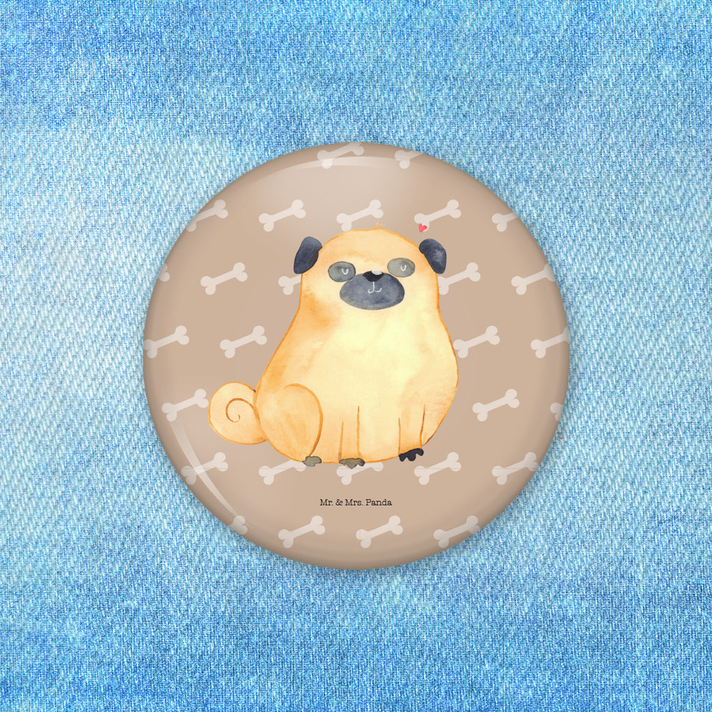 50mm Button Mops 50mm Button, Button, Pin, Anstecknadel, Hund, Hundemotiv, Haustier, Hunderasse, Tierliebhaber, Hundebesitzer, Sprüche, Mops, Liebe, Hundeliebe