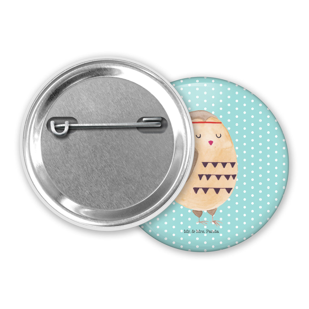 50mm Button Eule Federschmuck 50mm Button, Button, Pin, Anstecknadel, Eule, Eule Deko, Owl, Das Leben ist ein Abenteuer, Reisespruch, Federschmuck, Dekoration