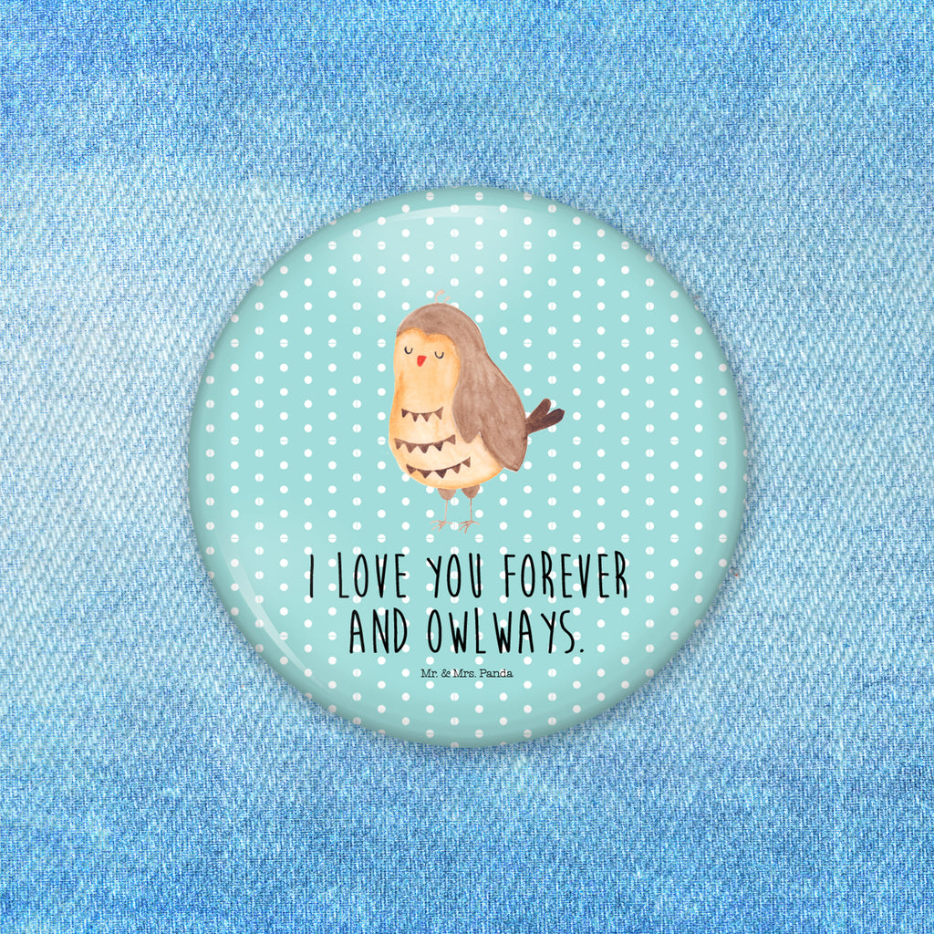 50mm Button Eule Zufrieden 50mm Button, Button, Pin, Anstecknadel, Eule, Eule Spruch, Eule deko, Owl, Liebe Spruch, Romantisch, Wortspiel lustig, Spruch schön, Geschenk Hochzeitstag