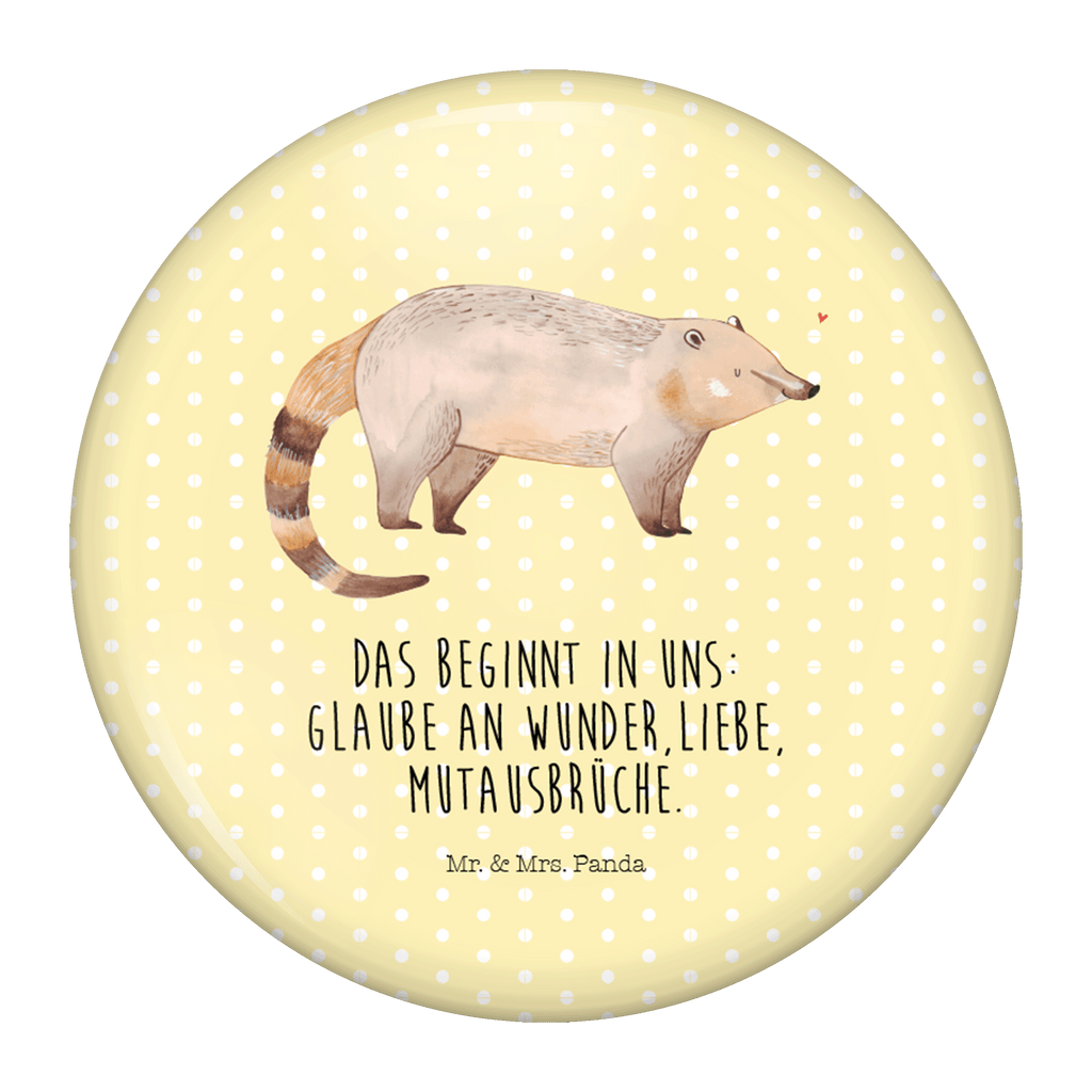 50mm Button Nasenbaer 50mm Button, Button, Pin, Anstecknadel, Tiermotive, Gute Laune, lustige Sprüche, Tiere, Nasenbär, Nasenbären, Rüsselbär, Bär