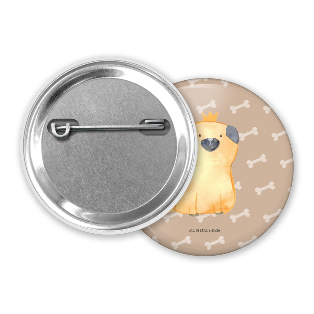 50mm Button Mops Krone 50mm Button, Button, Pin, Anstecknadel, Hund, Hundemotiv, Haustier, Hunderasse, Tierliebhaber, Hundebesitzer, Sprüche, Mops, allergisch, kinderlos, Hausregel, Hundebesitzer. Spruch, lustig