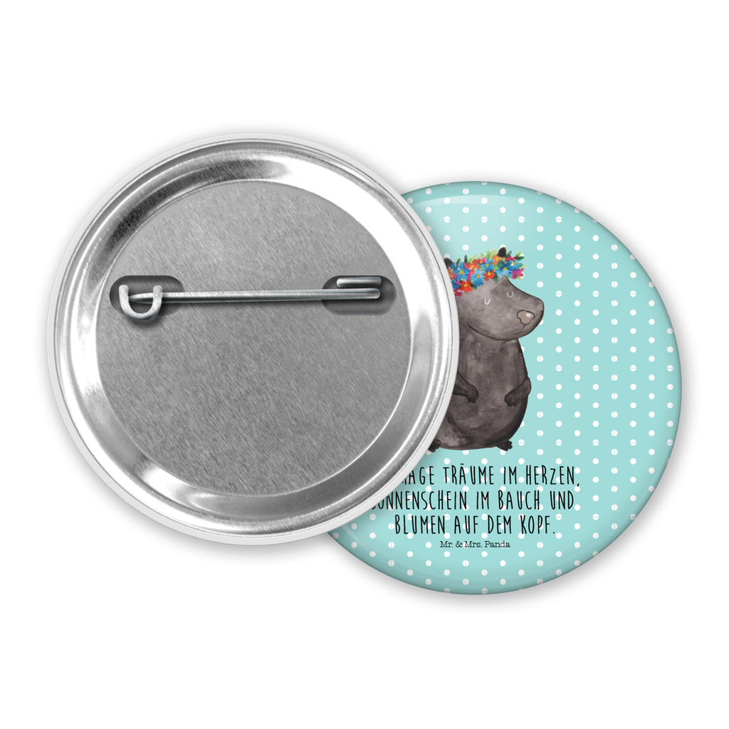 50mm Button Stinktier Blumenmaedchen 50mm Button, Button, Pin, Anstecknadel, Stinktier, Skunk, Wildtier, Raubtier, Stinker, Stinki, Yoga, Namaste, Lebe, Liebe, Lache
