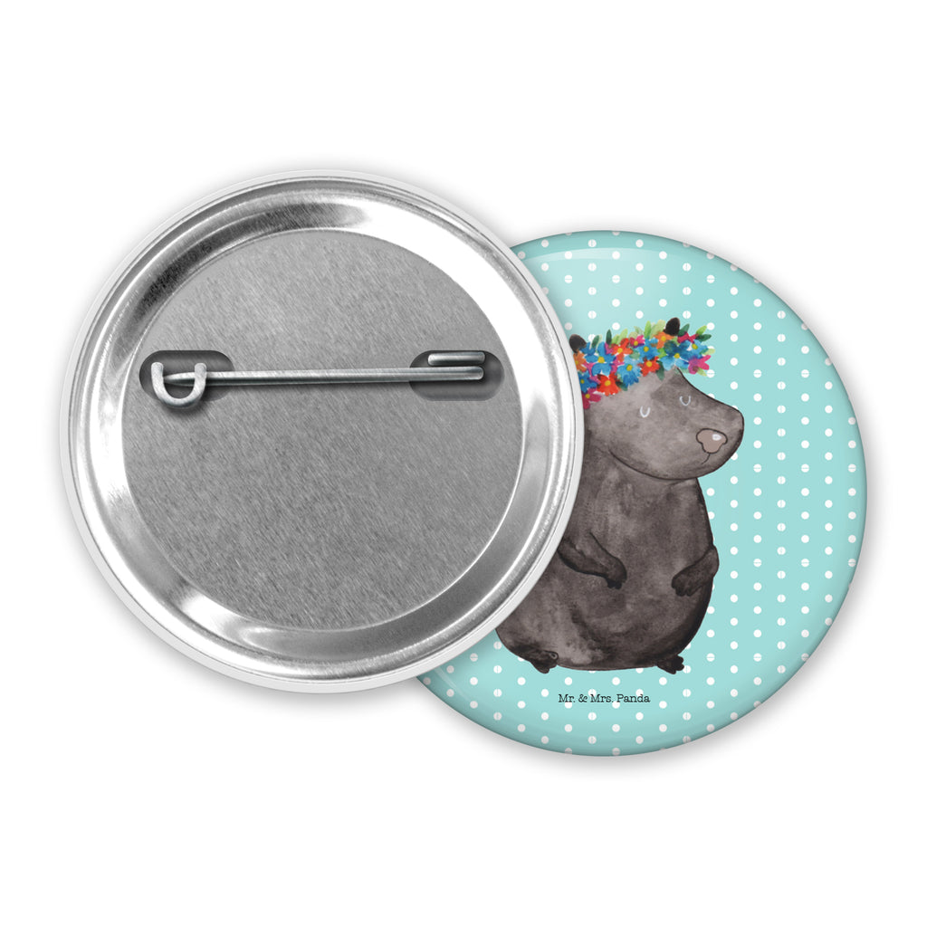 50mm Button Stinktier Blumenmaedchen 50mm Button, Button, Pin, Anstecknadel, Stinktier, Skunk, Wildtier, Raubtier, Stinker, Stinki, Yoga, Namaste, Lebe, Liebe, Lache