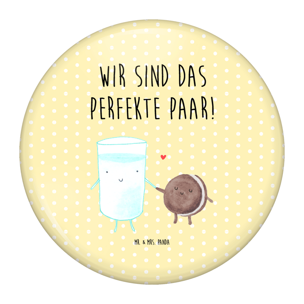 50mm Button Milch & Keks 50mm Button, Button, Pin, Anstecknadel, Tiermotive, Gute Laune, lustige Sprüche, Tiere, Milk, Cookie, Milch, Keks, Kekse, Kaffee, Einladung Frühstück, Motiv süß, romantisch, perfektes Paar