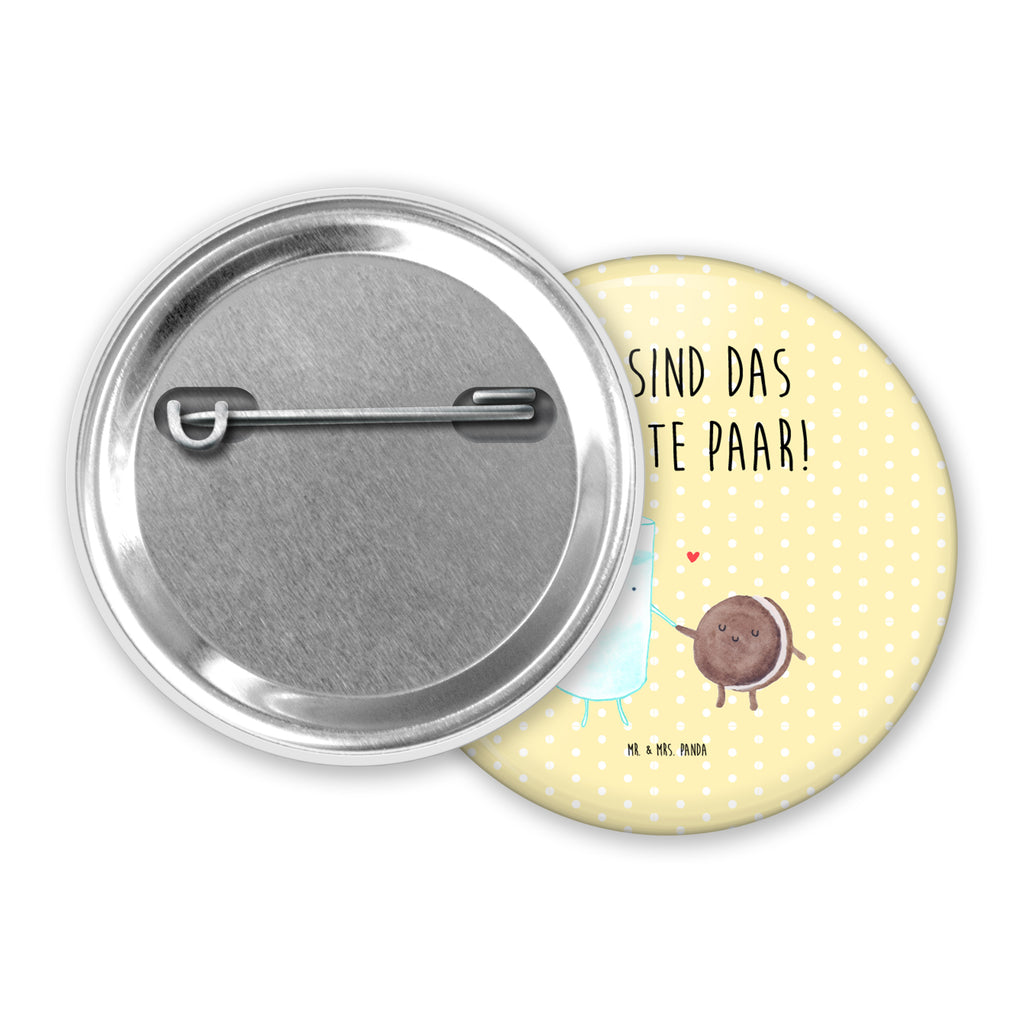 50mm Button Milch & Keks 50mm Button, Button, Pin, Anstecknadel, Tiermotive, Gute Laune, lustige Sprüche, Tiere, Milk, Cookie, Milch, Keks, Kekse, Kaffee, Einladung Frühstück, Motiv süß, romantisch, perfektes Paar