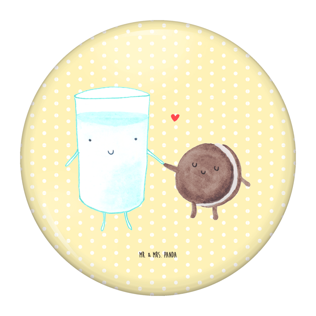 50mm Button Milch & Keks 50mm Button, Button, Pin, Anstecknadel, Tiermotive, Gute Laune, lustige Sprüche, Tiere, Milk, Cookie, Milch, Keks, Kekse, Kaffee, Einladung Frühstück, Motiv süß, romantisch, perfektes Paar
