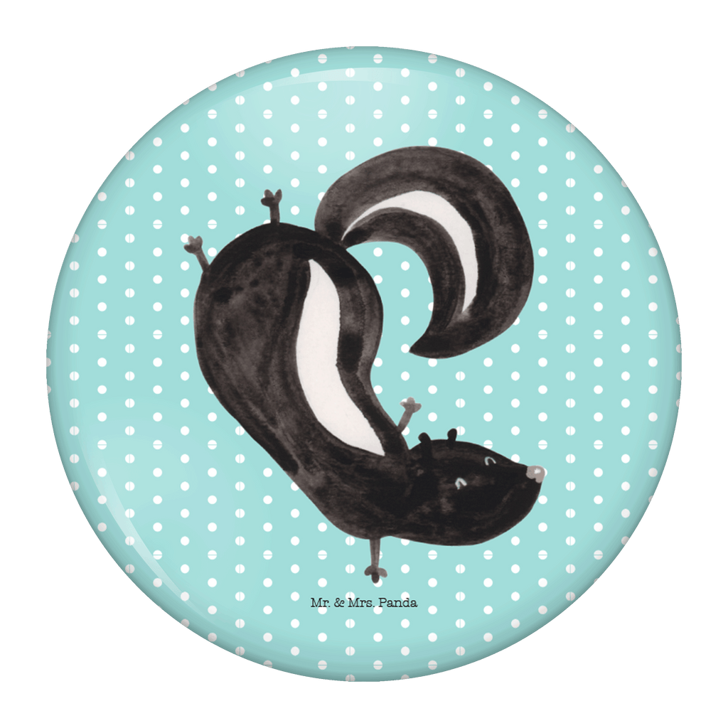50mm Button Stinktier Handstand 50mm Button, Button, Pin, Anstecknadel, Stinktier, Skunk, Wildtier, Raubtier, Stinker, Stinki, Spielplatz, verpielt, Kind